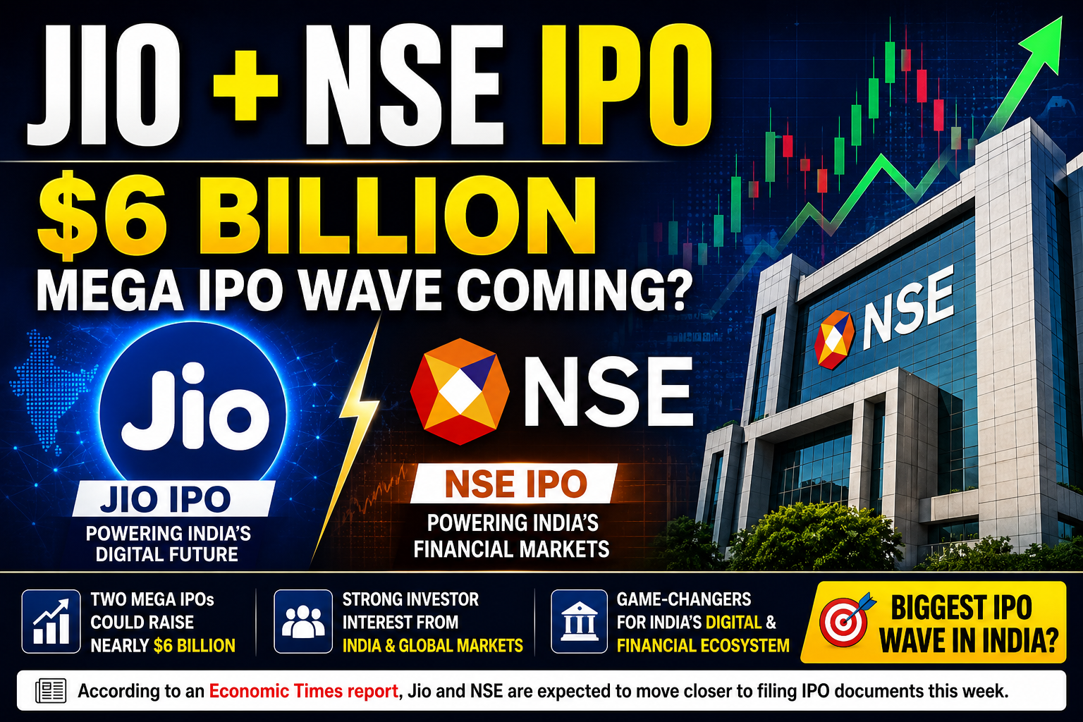 Reliance Jio and NSE are reportedly preparing for IPO