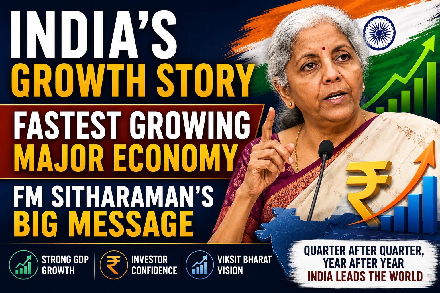 India Fastest Growing Economy-FM Sitharaman