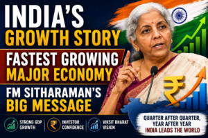 India fastest growing economy FM Nirmala India fastest growing economy FM Nirmala Sitharaman GDP growth outlook 2026