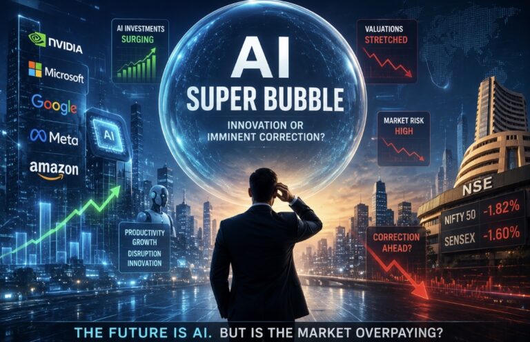 AI Super Bubble impact on Indian stock market, Nifty, IT stocks and global market correction