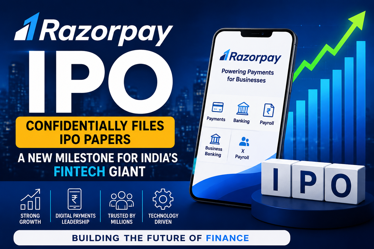 Razorpay confidentially files IPO papers in India as the fintech giant prepares for a public market debut.