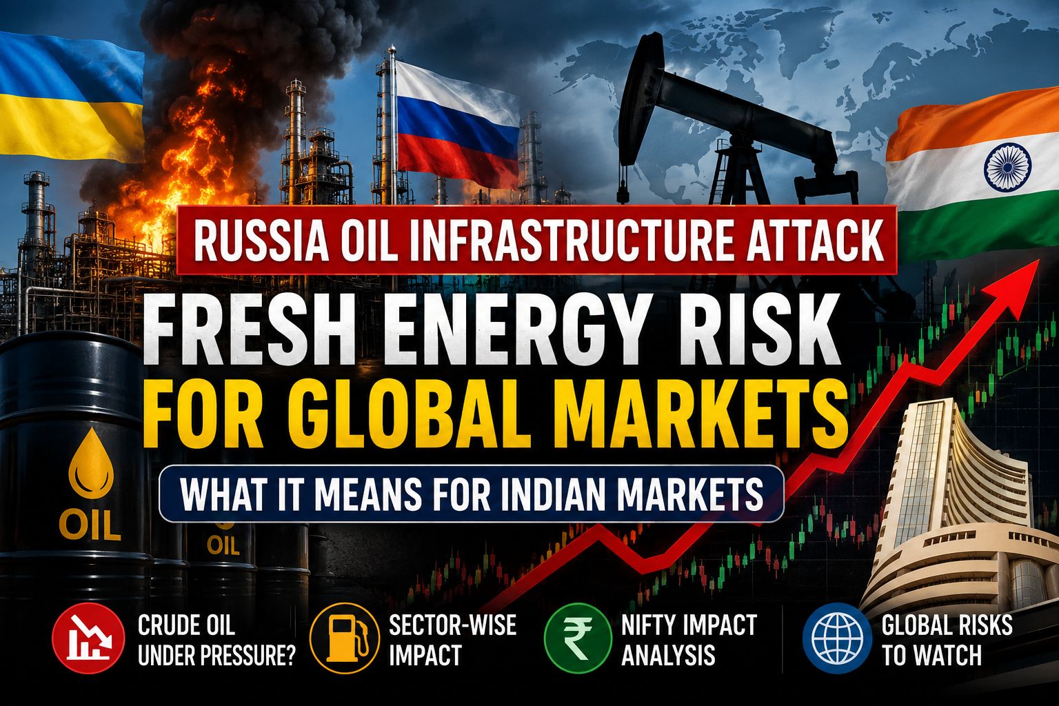 Russia Oil Infrastructure Attack Raises Fresh Energy Supply Concerns: What It Means for Indian Markets